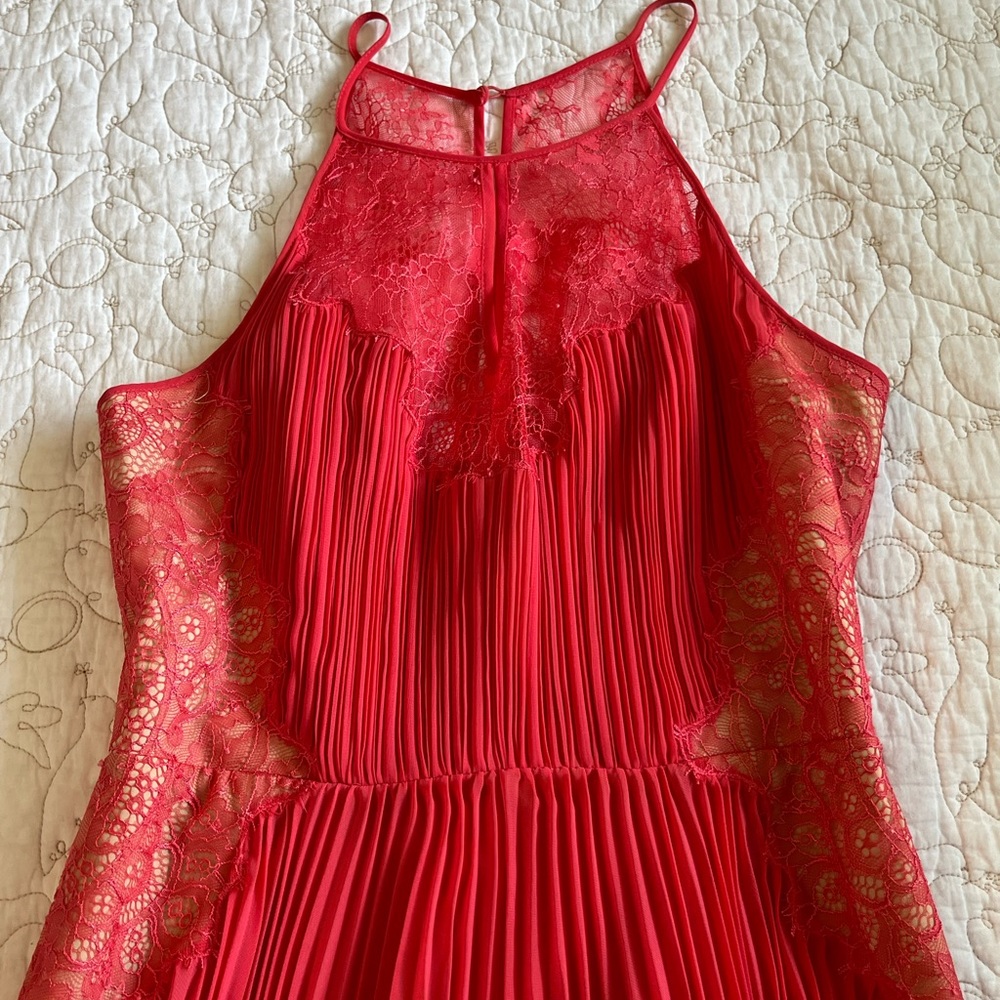 BCBG Coral high low dress